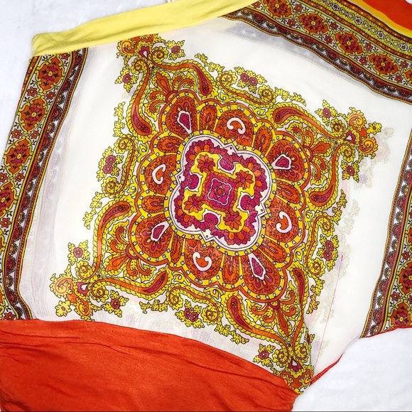 Flamingo Small Women One Shoulder Printed Lace Top - Picture 6 of 7